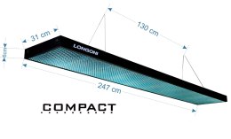 Lampa bilardowa Compact profesjonalna 247x31x6 cm