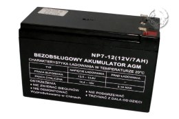 Akumulator żelowy 12V 7Ah do zarobkowych stołów bilardowych