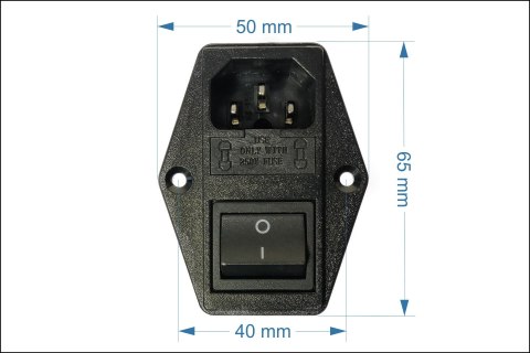 Filtr przeciwzakłóceniowy z wyłącznikiem