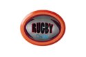 Krążek do cymbergaja - rugby - Sam Billares - 80x65x6 mm 21g