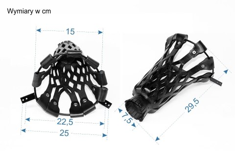 Siatki / koszyki skórzane naturalne - kpl. 6szt