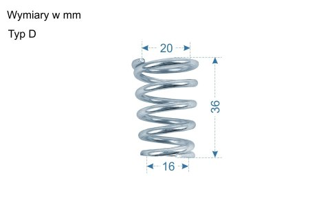Sprężyny do drążków