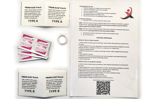 Uniwersalny zestaw naprawczy do dmuchanych placów zabaw