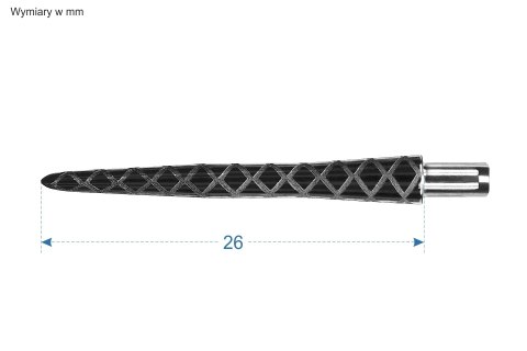 Groty Target Fire Storm Diamond Point - black