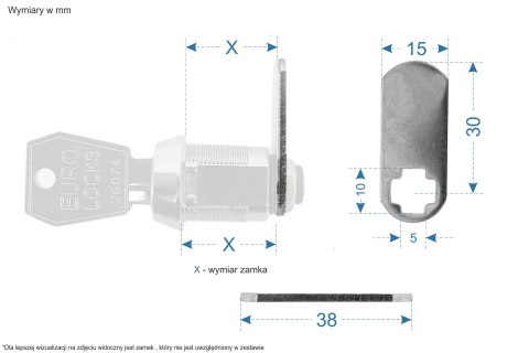 Krzywki standard do zamków Euro-Locks