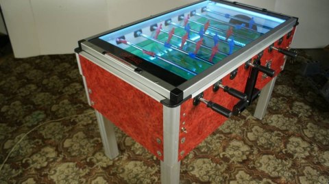 Używane piłkarzyki bordowe roberto sport z podświetleniem LED