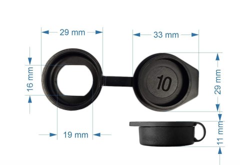 Osłona przeciw pyłom i wilgoci do zamków krzywkowych