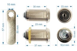 Zamek Euro-Locks C559 30mm z krzywką 50mm
