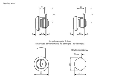 Zamek do skrzynek na listy Euro-Locks - F143