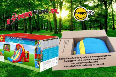 Dmuchana olbrzymia podwójna zjeżdżalnia Happy Hop - Zamek 4w1