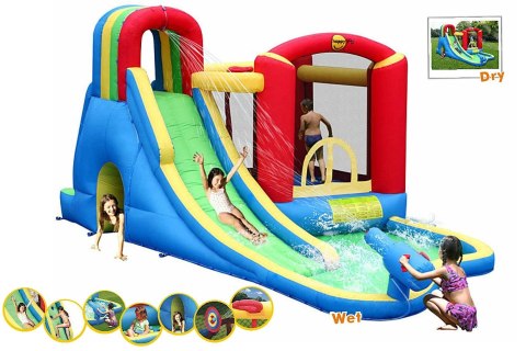 Dmuchana zjeżdżalnia wodna z armatką- Happy Hop