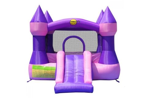 Dmuchany zamek ze zjeżdżalnią Happy Hop - różowy