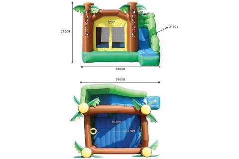 Domek w dżungli do wspinania się i zjeżdżania HappyHop