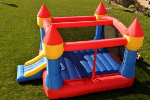 Dmuchany zamek ze zjeżdżalnią XXL Happy Hop