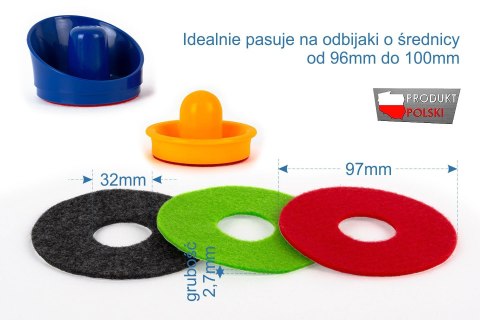 Filc samoprzylepny 97 x 3mm do odbijaków air hockey