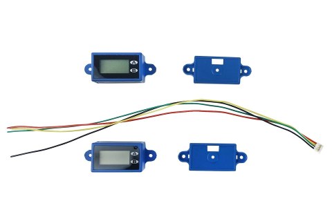 Cyfrowy licznik impulsów - 7-cyfrowy, podświetlany, podwójny