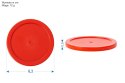 Krążek plastikowy do cymbergaja 63 mm 12 g