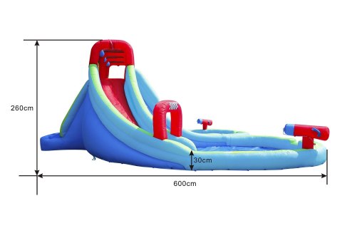 Dmuchany Mega Park Wodny Splash New HappyHop