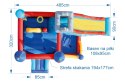 Dmuchany plac zabaw HappyHop - Zamek 13w1