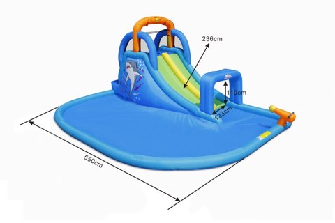 HappyHop dmuchany Park wodny - Atak Rekina