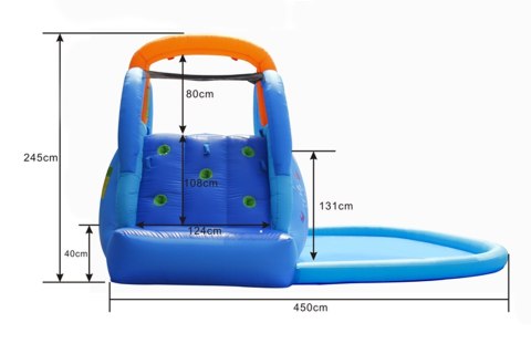 HappyHop dmuchany Park wodny - Atak Rekina