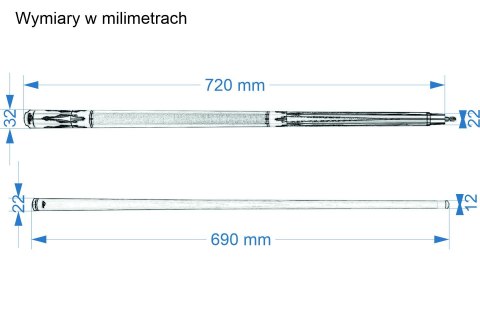 Kij bilardowy II cz. Vaula CAROM BISON 3C-II 2 no.67