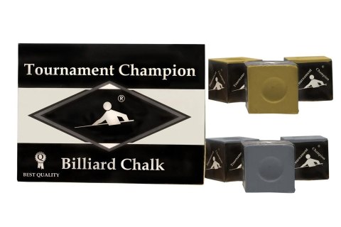 Kreda Bilardowa T.C. - Srebrna i Złota, Opakowanie 12 Kostek