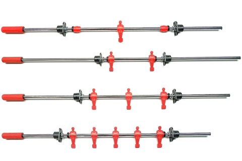 Prowadnice Roberto Sport PRZELOTOWE - komplet (nowy typ)