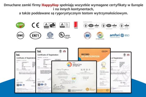 Dmuchany zamek Happy Hop ze zjeżdżalnią