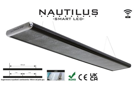Lampa bilardowa NAUTILUS smart LED 250x31x6 cm