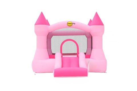 Dmuchany zamek ze zjeżdżalnią Happy Hop new - różowy new 2025