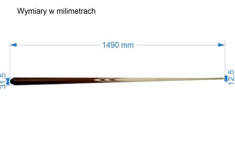 Kij bilardowy 1-cz WENGE od LERONI