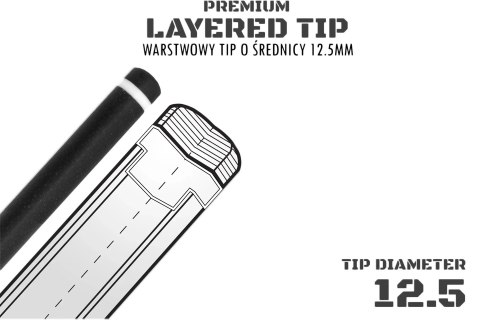 Kij bilardowy 2-cz. Rhino G-L Whiskey Fire