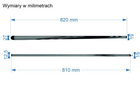 Kij do rosyjskiej piramidy 2-cz Kombi WENGE od LERONI