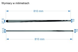 Kij do rosyjskiej piramidy 2-cz Wenge V3 od LERONI