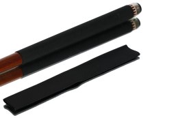 Nakładany grip na kij bilardowy z czarnego aksamitu