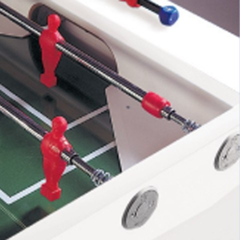 Piłkarzyki Garlando - XXL Pure White dla 8 graczy- Drążki teleskopowe