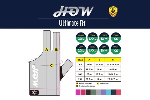 Rękawiczka bilardowa HOW UltimateFit- LEWA, Army Green