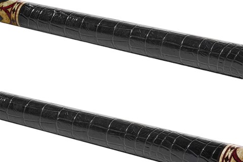 Kij bilardowy 2-cz. EVO Crown-1 Royal Black - Black Leather Wrap MAX