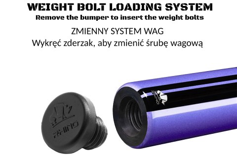 Kij bilardowy 2-cz. Rhino NEBULA 2 - Amethyst Purple SW