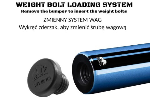 Kij bilardowy 2-cz. Rhino NEBULA 2 - Sky Blue