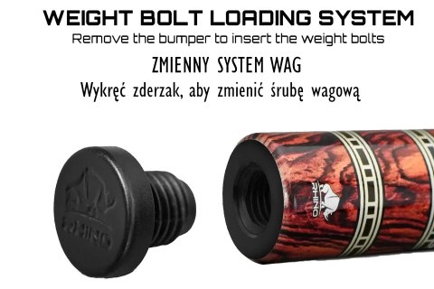 Kij bilardowy 2-cz. Rhino RETRÔ - Cocobolo LWP