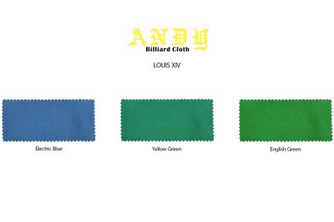 Sukno bilardowe ANDY Louis XIV - różne kolory