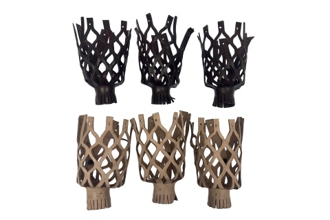 Skórzane siatki bilardowe z naturalnej skóry - komplet 6 sztuk